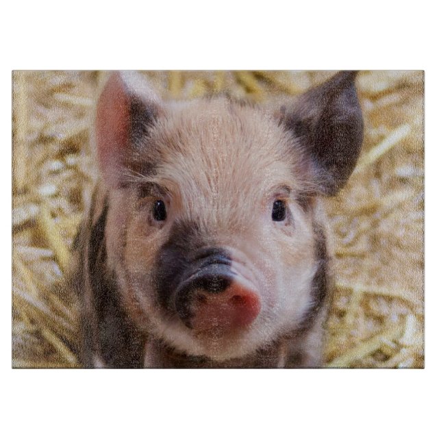 Cute Piglet Cutting Board (Front)