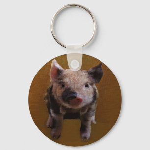 Cute piglet key ring