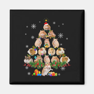 Cute Pigs Christmas Tree Pet Hamster Lover Magnet