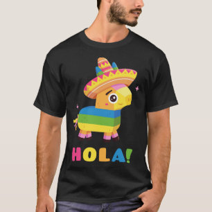 Cute Pinata With Hat Hola T-Shirt