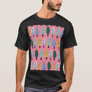 Cute pine trees: kids' pattern. T-Shirt