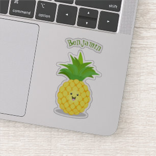 Cute pineapple cartoon illustration
