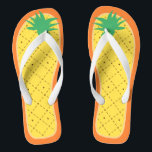 Cute Pineapple Funny Summer Tropical Fruit Style Jandals<br><div class="desc">This pretty "Cute Pineapple Funny Summer Tropical Fruits Stylish Unique Design" Flip Flop is definitely a pretty gift for you or friends in this Summer Season. (You can add text,  monogram or name onto this design by Clicking the Customise it button) 

 More Designs You May Also Like:</div>