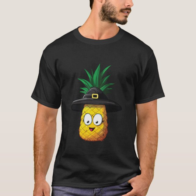 Cute Pineapple Halloween 2023 Funny Costume Fruit  T-Shirt (Front)
