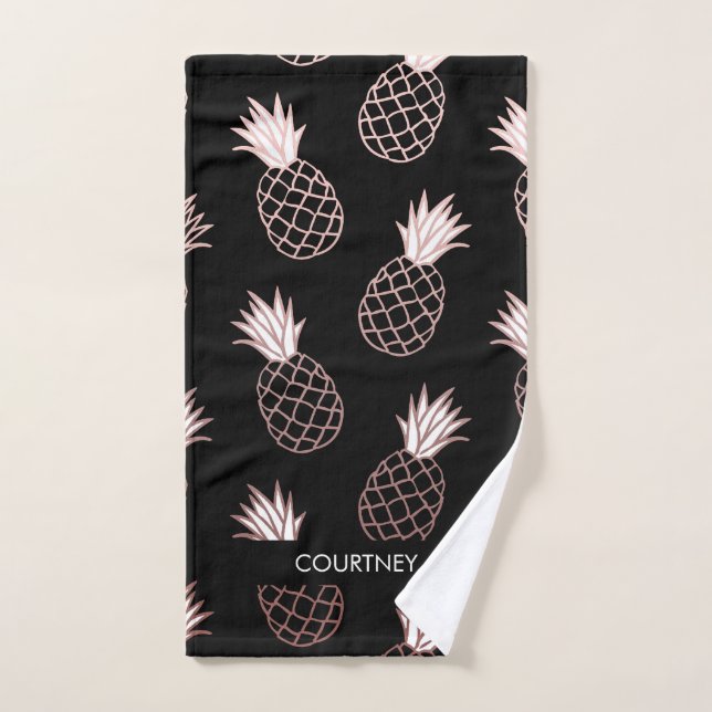 Cute Pineapple Pattern Bath Towel Set (Hand Towel)