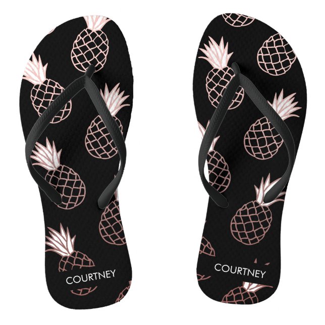 Cute Pineapple Pattern Jandals (Footbed)