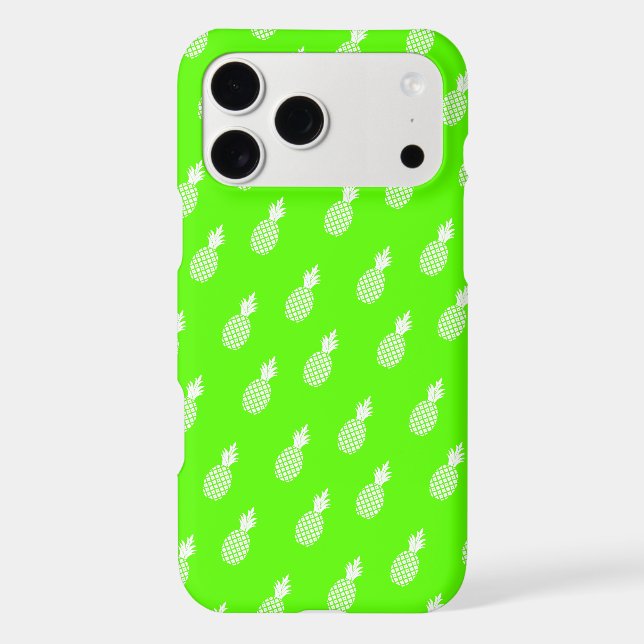 Cute Pineapple Pattern on lime Green fun young (Back)