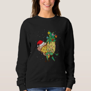 Cute Pineapple & Pizza Funny Couple Dancing Merry Sweatshirt