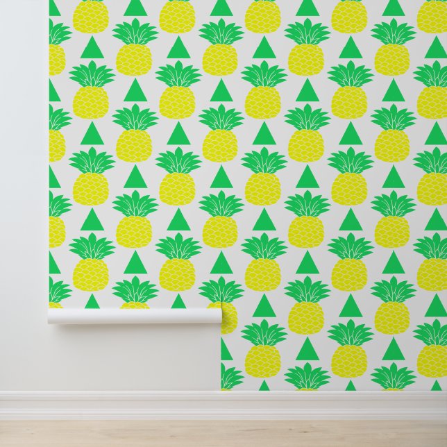 Cute Pineapple Repeat Pattern Wallpaper (Application)