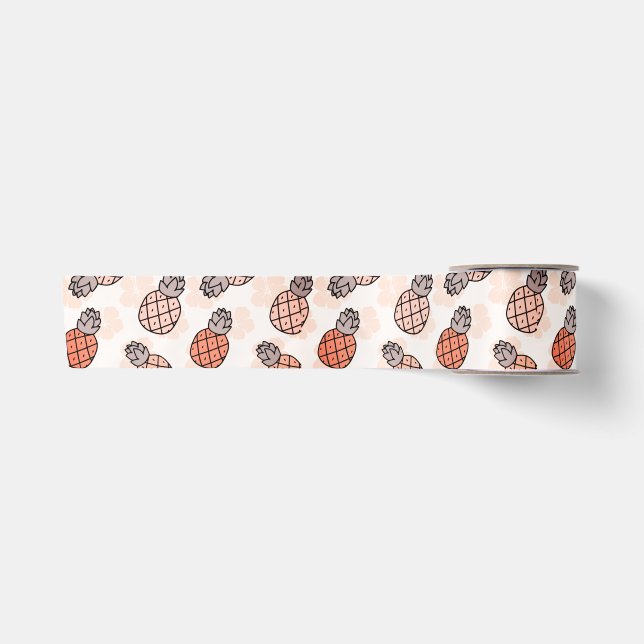 Cute Pineapple Satin Ribbon (Front)