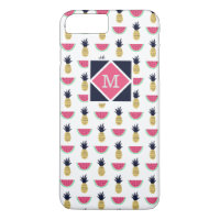 Cute Pineapple & Watermelon Doodle Pattern