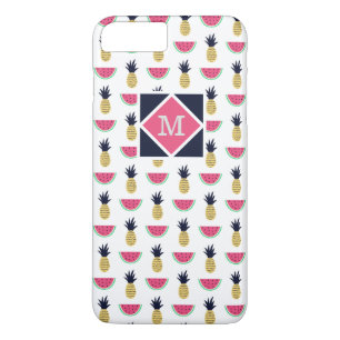 Cute Pineapple & Watermelon Doodle Pattern Case-Mate iPhone Case
