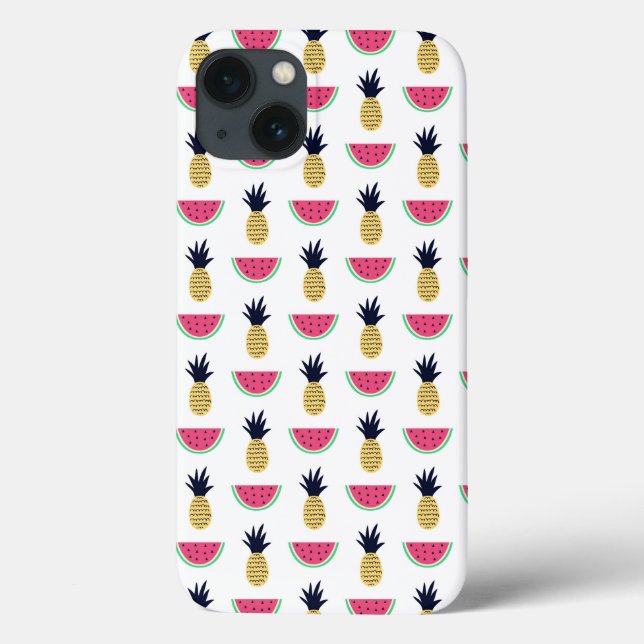 Cute Pineapple & Watermelon Doodle Pattern Case-Mate iPhone Case (Back)