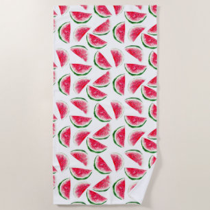 Cute Pineapple & Watermelon Pattern Beach Towel