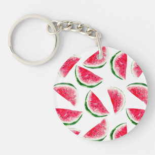 Cute Pineapple & Watermelon Pattern Key Ring