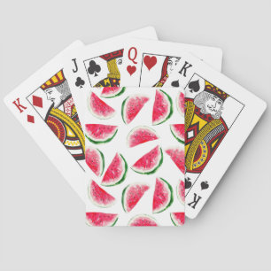 Cute Pineapple & Watermelon Pattern Playing Cards