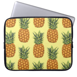 Cute pineapples abstract illustration pattern laptop sleeve