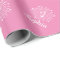 Cute pink 1st Birthday baby girl wrapping paper