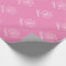 Cute pink 1st Birthday baby girl wrapping paper
