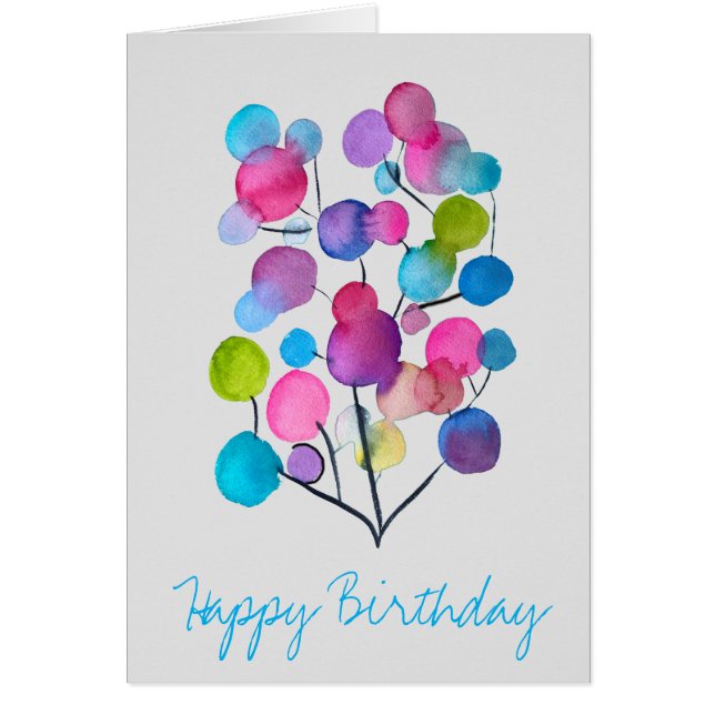 Cute pink abstract art tree (Front)