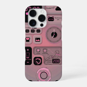 Cute Pink Aesthetic Phone Sticker iPhone 16 Pro Case