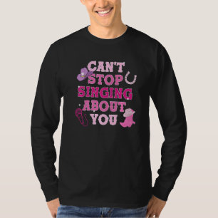 Cute Pink Aesthetic Southern Cowgirl Country Music T-Shirt