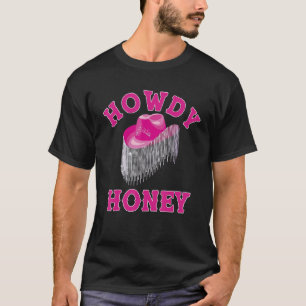 Cute Pink Aesthetic Southern Cowgirl Country Music T-Shirt