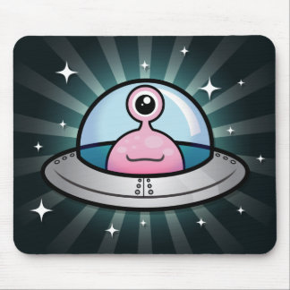 Cute Pink Alien Mousepad