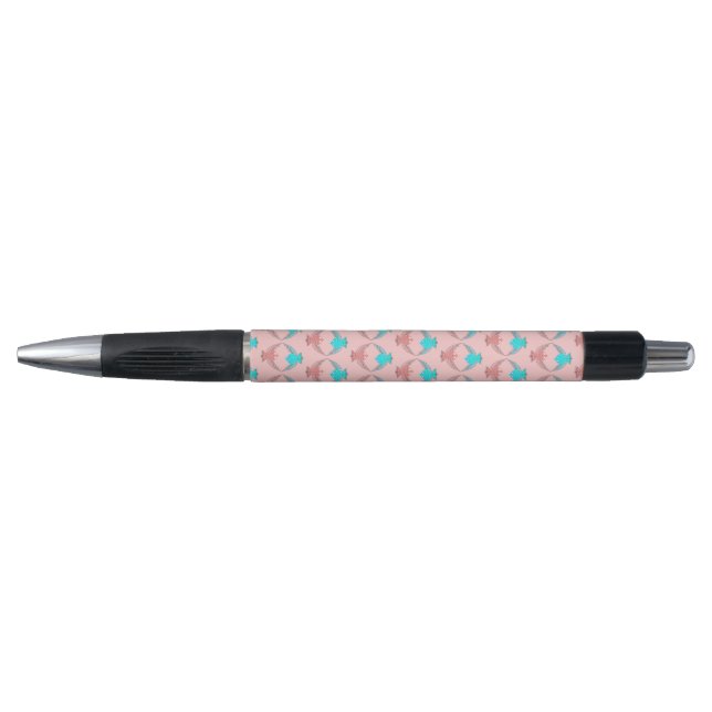 Cute Pink and Blue Love Birds (Front)