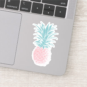 Cute Pink and Green Pineapple Illustration