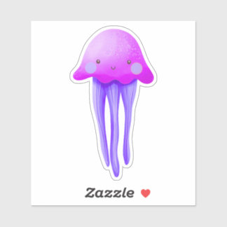 Cute Pink and Purple Jellyfish