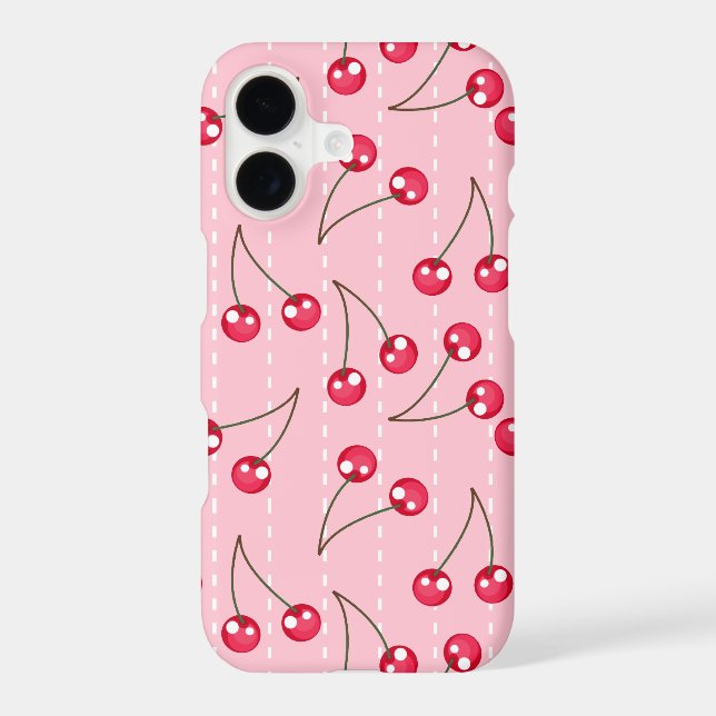 Cute Pink And Red Cherries Pattern (Back)