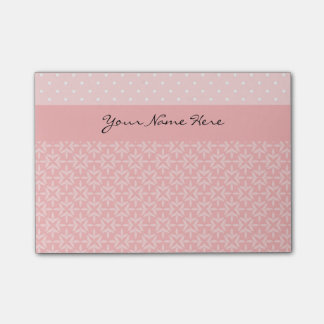 Cute Pink and White Polka Dots Post-it Notes