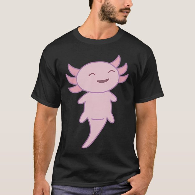 cute pink axolotl T-Shirt (Front)