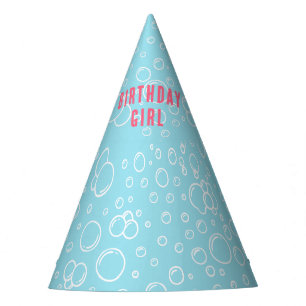 Cute Pink Axolotl Underwater Theme Birthday Girl Party Hat