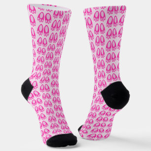 Cute Pink Baby Girl Bunny Feet Easter Patterned Socks