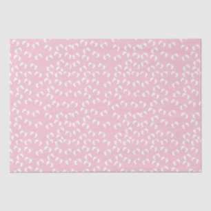 Cute Pink Baby Girl FootPrints Baby Shower Tissue Paper