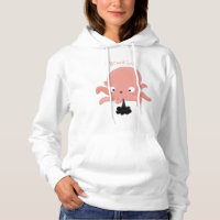 Cute pink baby octopus cartoon humour 