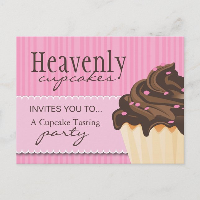 Cute Pink Bakery Postcard (Front)