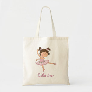 Cute Pink Ballerina 1 Ballet Starg Tote Bag