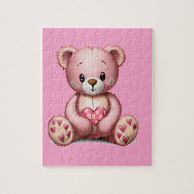 Cute Pink Bear Jigsaw Puzzle (Vertical)