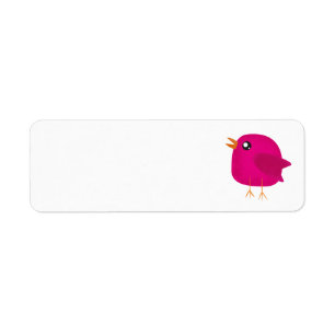 Cute Pink Birdy Illustration