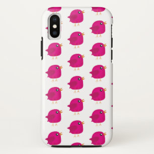 Cute Pink Birdy Illustration Case-Mate iPhone Case