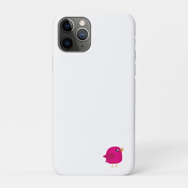 Cute Pink Birdy Illustration Case-Mate iPhone Case (Back)