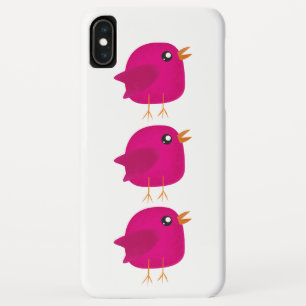 Cute Pink Birdy Illustration Case-Mate iPhone Case