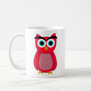 Cute Pink Birdy Illustration Coffee Mug