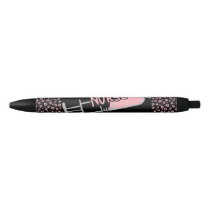 Cute Pink Black Nurse Pen