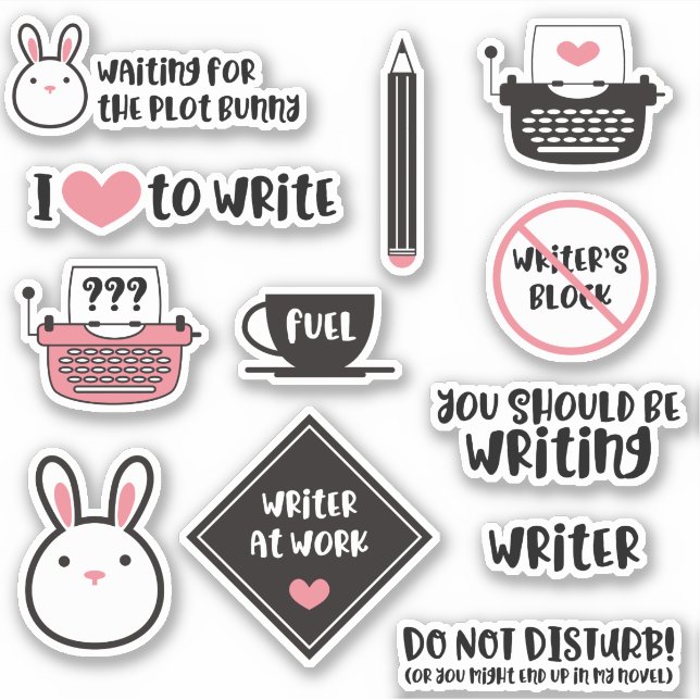 Cute Pink Black Writer (Front)