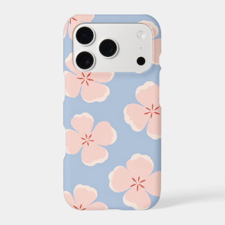 Cute Pink & Blue Floral iPhone 17 Case