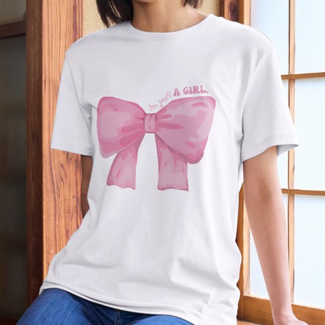 Cute Pink Bow – “I’m Just a Girl” Tri-Blend Shirt (Creator Uploaded)